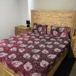 Reddish Pink Warm FITTED Bedsheet Set(Queen Only)