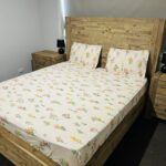 Cotton Fitted Bedsheet Set Design 1