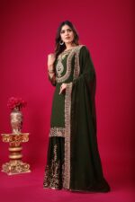 Blooming Faux Georgette Plazzo - Image 3