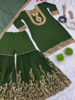 Blooming Faux Georgette Plazzo - Image 2