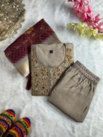 Designers Kurti Pent Dupatta Set - Image 2