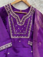 Diva Purple Kurti Pant Set