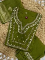 Diva Mehandi Green Suit - Image 3