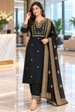 Diva Black Pant Suit - Image 3