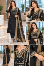 Diva Black Pant Suit - Image 2
