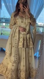 ✨ Heavy Chinon Silk Embroidered Lehenga Set with Real Mirror Work - Image 2