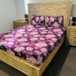 Cotton Fitted Bedsheet Set Design #1