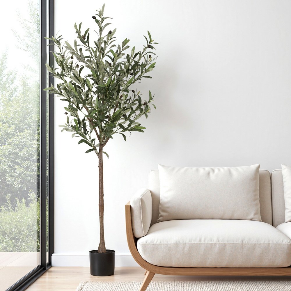 AP-TREE-OLIVE-155-202511052044-00 Artiss 155cm Artificial Olive Tree Faux Trees Indoor Decor Artificial Plants Lifelike Plant - Image 1