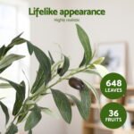 Artiss 155cm Artificial Olive Tree Faux Trees Indoor Decor Artificial Plants Lifelike Plant - Image 6