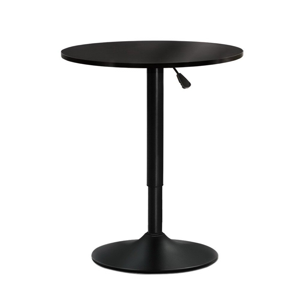 BA-K-TB304-BK-202504111612-00 Artiss Bar Table Gas Lift Round Black - Image 1
