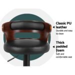 Artiss 2x Bar Stools Gas Lift Faux Leather - Image 6