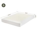 Artiss Compression Bed Frame Double Size No Assembly Vacuum High Density Sponge Boucle Cream White - Image 2