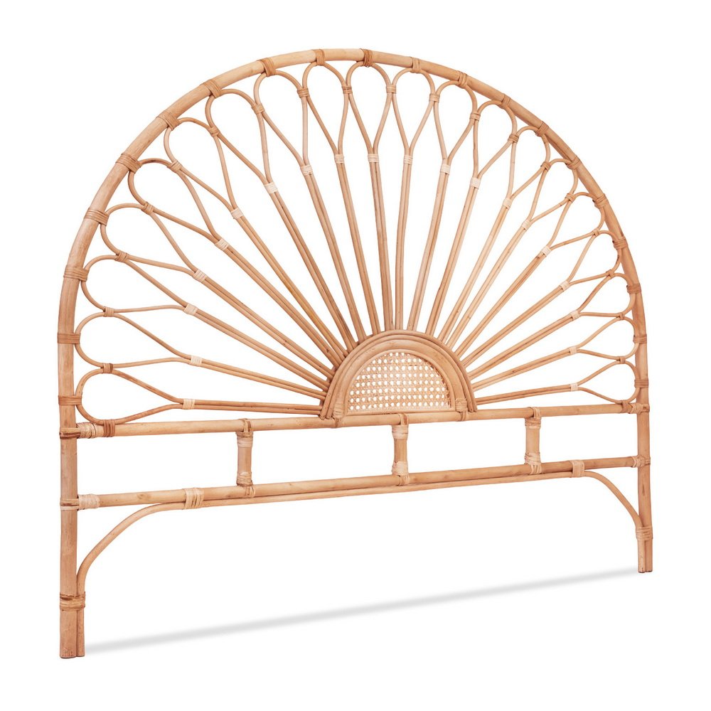 BED-HEAD-C-MARI-Q-WD-202509191240-00 Artiss Bed Headboard Queen Bedhead Rattan - MARI Pine - Image 1