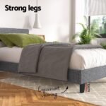 Artiss Bed Frame King Single Size Grey NEO - Image 6