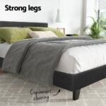 Artiss Bed Frame Queen Size Charcoal NEO - Image 6