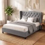 Artiss Bed Frame Double Size Grey PIER