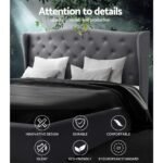 Artiss Bed Frame Double Size Grey PIER - Image 4