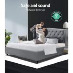 Artiss Bed Frame Double Size Grey PIER - Image 10