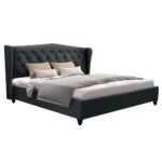 Artiss Bed Frame King Size Charcoal PIER - Image 2