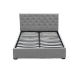 Artiss Bed Frame Double Size Gas Lift Grey VILA - Image 4