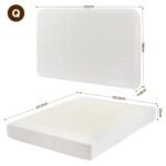 Artiss Queen Bed Frame Boucle Fabric Vacuum Compressed Beds Washable Cover No-Assembly - Image 2