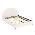 Artiss Bed Frame Gas Lift Strorage Beds Base Platform Boucle Fabric Queen ELLA - Image 2