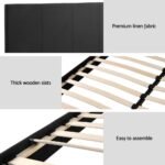 Artiss Bed Frame Double Size Charcoal NEO - Image 7