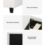 Artiss Bed Frame Single Size Boucle NEO - Image 6
