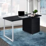 Artiss Computer Desk Drawer Black 140CM - Image 7
