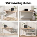 Artiss Computer Desk Bookshelf 140CM - Image 4