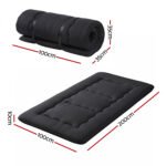 Giselle Bedding 10cm Japanese Floor Mattress Foldable Futon Mattress Washable Cover Straps - Image 3