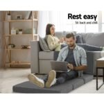Giselle Bedding Foldable Mattress Folding Foam Single Grey - Image 3