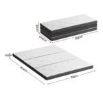 Giselle Foldable Mattress Folding Foam Mattresses Bamboo Queen - Image 2