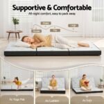 Giselle Foldable Mattress Folding Foam Mattresses Bamboo Queen - Image 3