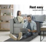 Giselle Bedding Foldable Mattress Folding Foam Bed Single Grey - Image 4