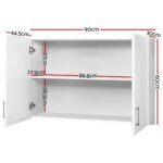 Artiss Bathroom Storage Cabinets 900mm Wall Mounted Medicine Cabinet Cupboard - Image 2
