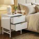 Artiss Bedside Table 2 Drawers - White - Image 5