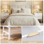 Artiss Bedside Table 2 Drawers - White - Image 6