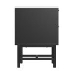Artiss Bedside Table 2 Drawers - Black - Image 4