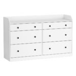 Artiss 6 Chest of Drawers - PETE White - Image 3