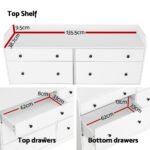 Artiss 6 Chest of Drawers - PETE White - Image 8