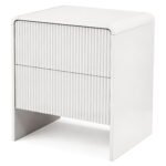 Artiss Bedside Table 2 Drawers - Beige - Image 7