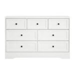 Artiss 7 Chest of Drawers Dresser Table White - Image 4