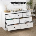 Artiss 7 Chest of Drawers Dresser Table White - Image 6