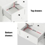Artiss 7 Chest of Drawers Dresser Table White - Image 7
