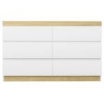 Artiss 6 Chest of Drawers Cabinet Dresser Table Tallboy Storage Bedroom White - Image 3