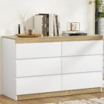 Artiss 6 Chest of Drawers Cabinet Dresser Table Tallboy Storage Bedroom White