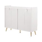 Artiss Shoe Rack Cabinet 5 Tiers 30 Pairs White - Image 5