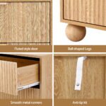 Artiss 4 Chest of Drawers Dresser Tallboy Pine - Image 5