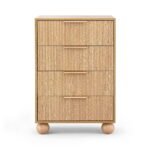 Artiss 4 Chest of Drawers Dresser Tallboy Pine - Image 7